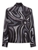 Marmo-print silk shirt