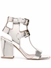 Sandra 90mm metallic sandals