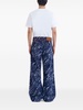 abstract-pattern print wide-leg jeans 