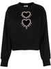 heart cut-out sweatshirt