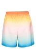 gradient jacquard swim shorts