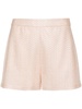 zigzag-woven lurex-detailing shorts