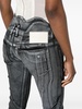 Big Waistband Drape skinny jeans