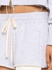 embroidered cotton-fleece track shorts