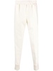 elasticated-waistband wool track pants