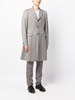 draped single-breasted wool coat