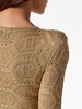 logo-embroidered knitted top