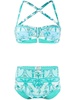 scarf-print bikini set