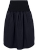 pleated cotton skirt