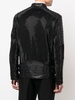 leather disco biker jacket