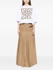 gathered maxi skirt