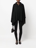 virgin wool-blend knitted cape