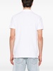 White Fitted Polo Shirt With Logo In Cotton Man