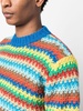 Over The Rainbow colour-block jumper