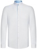 cotton band-collar shirt