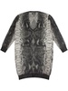 snakeskin-print V-neck cardigan 