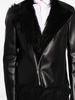 faux-fur lining biker jacket