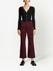 cropped kick-flare trousers