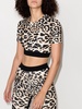 leopard print cropped top