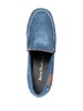 block-heel denim loafers