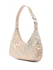 metallic-effect zipped tote