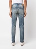 stonewashed straight-leg jeans