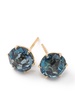 18kt yellow gold Medium Rock Candy London blue topaz studs