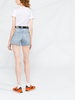 raw-cut hem shorts