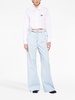 ruffled wide-leg jeans