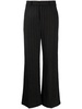 Kaitlen pinstriped wide-leg trousers