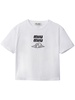 logo-embroidered cotton T-shirt