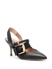 buckle-straps pointed-toe pumps