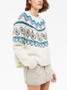 Antarctic jacquard virgin-wool jumper