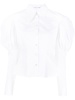 puff-sleeved organic-cotton shirt