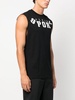 logo-print cotton tank top