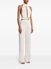 belted halterneck jumpsuit