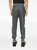 elasticated-waistband wool track pants