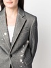 Shrunken paint-splattered blazer