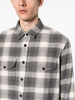 plaid-check flannel shirt