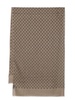 Neutral GG Jacquard Wool Scarf