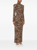 leopard-print maxi dress