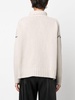 Wool Cable` Turtleneck