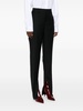 Black Horsebit Tailored Trousers