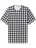 houndstooth cotton T-shirt