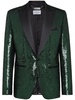 sequin-design single-breasted blazer