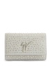 Cleopatra crystal-embellished clutch bag