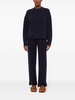 ribbed-edge cashmere-blend jumper