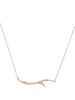 18kt rose gold Thorn Stem diamond pendant necklace