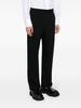 twill straight-leg trousers