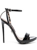 patent leather 130mm sandals